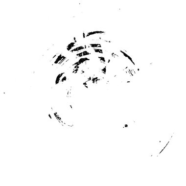 Beyaz arkaplanda soyut siyah yuvarlak şekil. vektör illüstrasyonu      