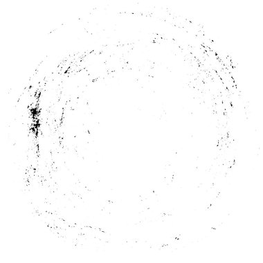 Beyaz arkaplanda soyut siyah yuvarlak şekil. vektör illüstrasyonu      