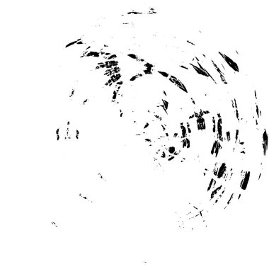 Beyaz arkaplanda soyut siyah yuvarlak şekil. vektör illüstrasyonu      