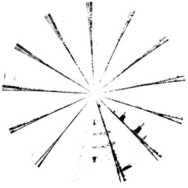 Beyaz arkaplanda soyut siyah yuvarlak şekil. vektör illüstrasyonu      