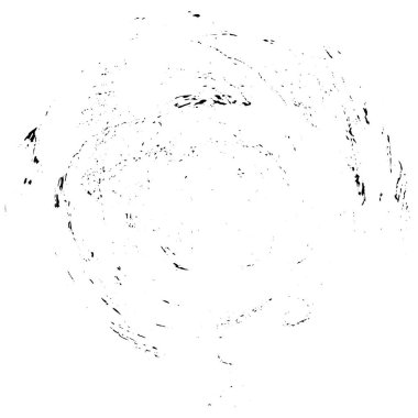 Beyaz arkaplanda soyut siyah yuvarlak şekil.     