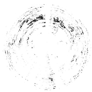 Beyaz arkaplanda soyut siyah yuvarlak şekil.     