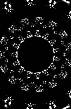 Kaleydoskopik desenli tek renkli süslemeli arkaplan