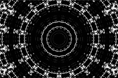 Siyah ve beyaz süslemeli arka plan. Mandala deseni.