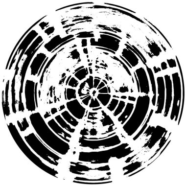 siyah ve beyaz yuvarlak arkaplan grunge dokusu