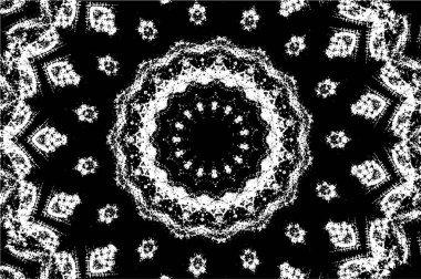 Kaleydoskopik desenli tek renkli süslemeli arkaplan