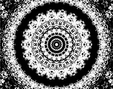 Kaleydoskopik desenli tek renkli süslemeli arkaplan