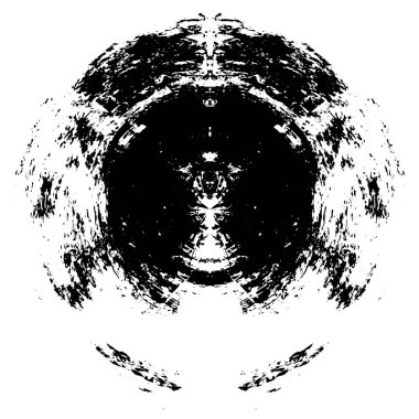 Koyu Grunge Geometrik Deseni 