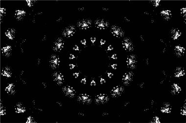 Kaleydoskopik desenli siyah beyaz yaratıcı arkaplan