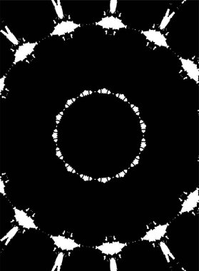 Kaleydoskopik desenli tek renkli süslemeli arkaplan