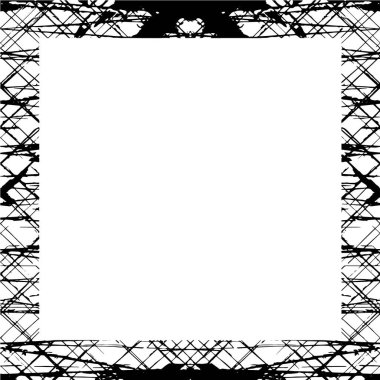 Siyah beyaz arka plan şablonu. Soyut grunge çerçevesi.