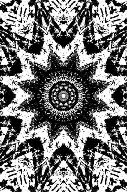 Kaleydoskopik desenli tek renkli süslemeli arkaplan