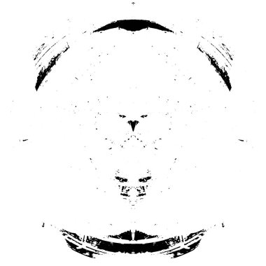 soyut yuvarlak şekil siyah ve beyaz desenli arkaplan