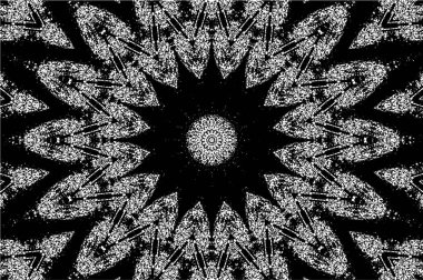 Kaleydoskopik desenli tek renkli süslemeli arkaplan