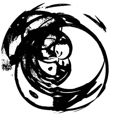 siyah ve beyaz yuvarlak grunge doku arkaplanı 