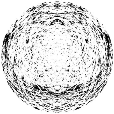 siyah ve beyaz yuvarlak grunge doku arkaplanı 