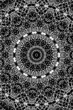 Kaleydoskopik desenli tek renkli süslemeli arkaplan