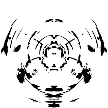 siyah ve beyaz yuvarlak grunge doku arkaplanı 