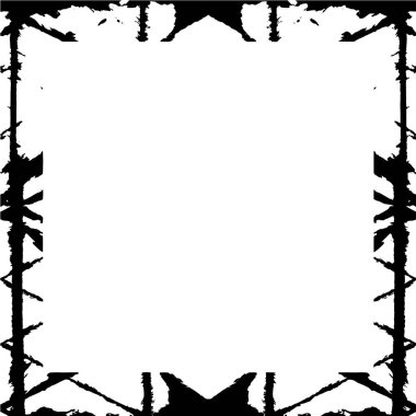 Siyah beyaz arka plan şablonu. Soyut grunge çerçevesi.