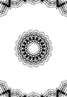 Kaleydoskopik desenli tek renkli süslemeli arkaplan