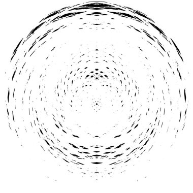 Arkaplan için fütüristik soyut grunge yuvarlak deseni, vektör illüstrasyonu
