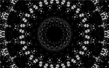 Kaleydoskopik desenli tek renkli süslemeli arkaplan