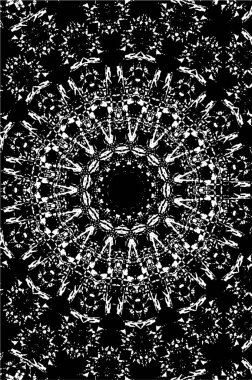 Kaleydoskopik desenli tek renkli süslemeli arkaplan