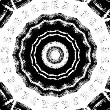 Kaleydoskopik desenli tek renkli süslemeli arkaplan