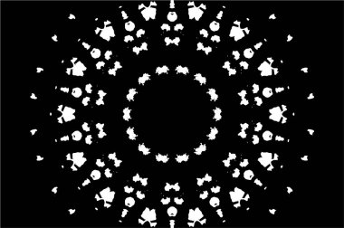 soyut çember deseni, vektör illüstrasyonu