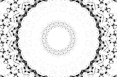 Arkaplan için fütüristik soyut grunge yuvarlak deseni, vektör illüstrasyonu