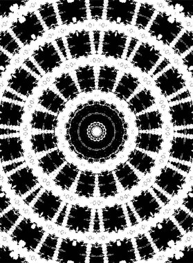 Arkaplan için fütüristik soyut grunge yuvarlak deseni, vektör illüstrasyonu