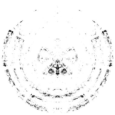 Arkaplan için fütüristik soyut grunge yuvarlak deseni, vektör illüstrasyonu