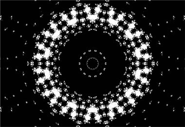 Arkaplan için fütüristik soyut grunge yuvarlak deseni, vektör illüstrasyonu