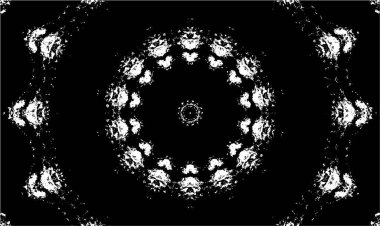 Arkaplan için fütüristik soyut grunge yuvarlak deseni, vektör illüstrasyonu