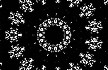 Arkaplan için fütüristik soyut grunge yuvarlak deseni, vektör illüstrasyonu