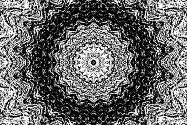 Arkaplan için fütüristik soyut grunge yuvarlak deseni, vektör illüstrasyonu