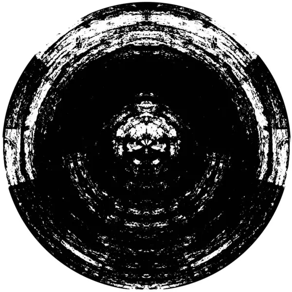 Schwarze Runde Form Auf Weißem Hintergrund Vektorillustration — Stockvektor