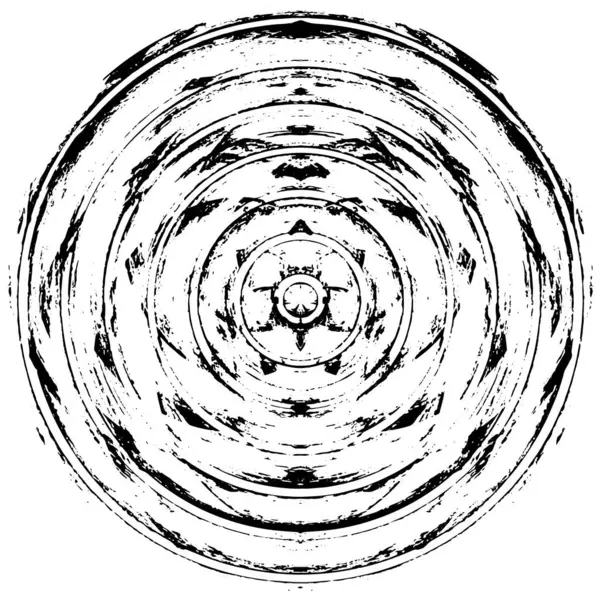 Чорна Кругла Форма Білому Тлі Векторна Ілюстрація — стоковий вектор