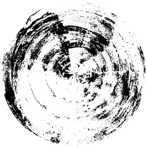 Векторна Ілюстрація Абстрактна Чорна Кругла Форма Білому Тлі — стоковий вектор