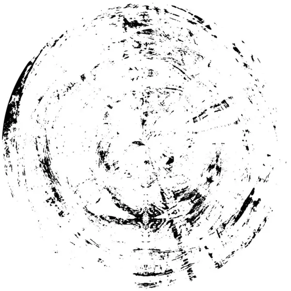 Illustration Vectorielle Forme Ronde Abstraite Noire Sur Fond Blanc — Image vectorielle