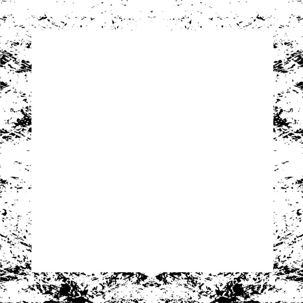Cadre Carré Noir Abstrait Sur Fond Blanc — Image vectorielle
