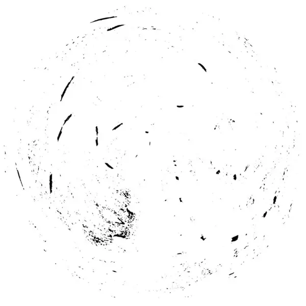 Abstracte Zwarte Ronde Stempel Witte Achtergrond — Stockvector