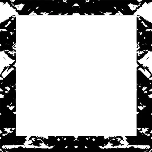 Modelo Fundo Preto Branco Quadro Grunge Abstrato — Vetor de Stock