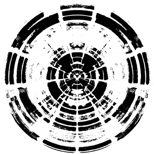 Чорно Білий Монохромний Старий Гранжевий Старовинний Вивітрюваний Фон Абстрактна Антична — стоковий вектор