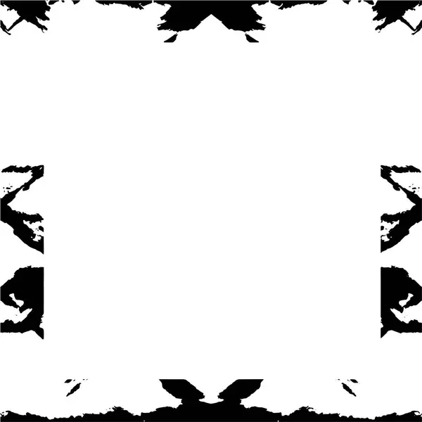Черно Белый Фоновый Шаблон Абстрактный Гранж Кадр — стоковый вектор