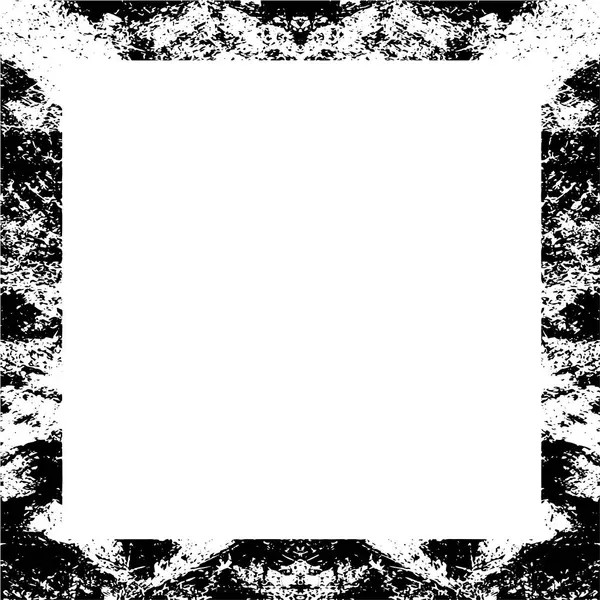 Cadre Carré Noir Abstrait Sur Fond Blanc — Image vectorielle