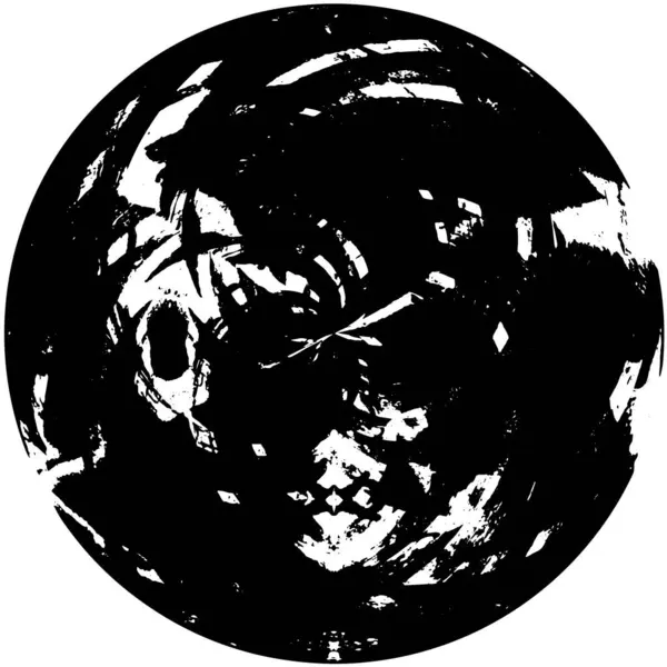 Футуристичний Абстрактний Гранжевий Круглий Візерунок Фону Векторні Ілюстрації — стоковий вектор