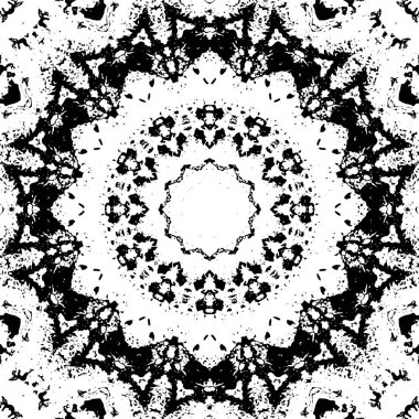 Arkaplan için fütüristik soyut grunge yuvarlak deseni, vektör illüstrasyonu