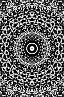 Arkaplan için fütüristik soyut grunge yuvarlak deseni, vektör illüstrasyonu