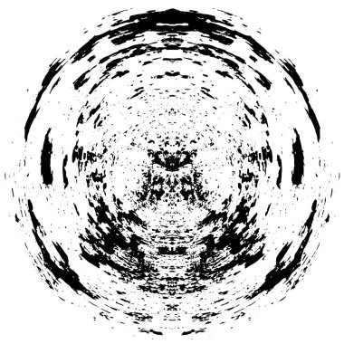 Arkaplan için fütüristik soyut grunge yuvarlak deseni, vektör illüstrasyonu